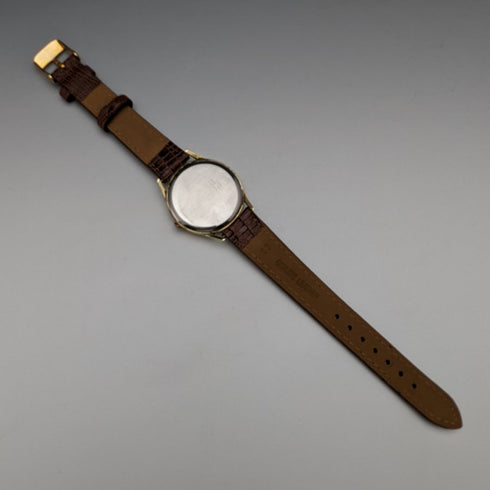 英国ヴィンテージ ベンソン 紳士用腕時計 金張りケース 17石 動作良好